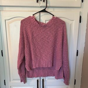 American Eagle XS Cozy Pink Knit Sweater